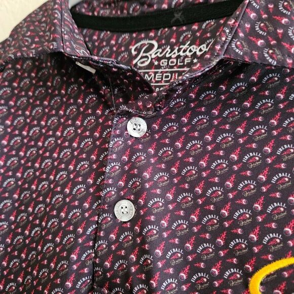 Barstool Fireball Golf Polo - Picture 3 of 7